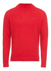 Tommy Jeans, Herren Pullover 'TJM ESSENTIAL MOCK NECK SWEATER', Rot