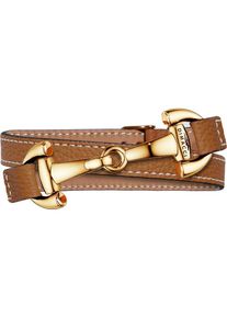 dimacci, Damen Armband 'Alba 11250', Cognac / Gold