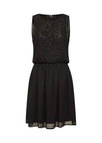Véro Moda VERO MODA, Damen Kleid 'VMMIA S/L LACE DRESS', Schwarz