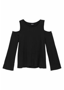 Arizona, M&auml;dchen Langarmshirt, Schwarz