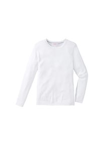sheego Casual, Damen Basic Pullover, Weiß