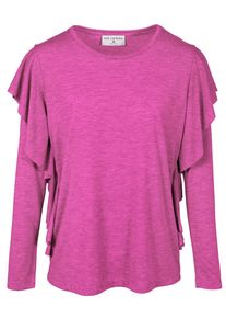 Heine, Damen Rüschenshirt, Pink