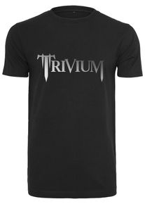 Mister Tee, Herren T-Shirt 'Trivium', Grau / Schwarz