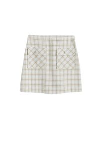 Mango, Damen Rock 'Miel', Nude / Nachtblau / Weiß