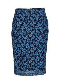 Hugo, Damen Rock 'Riami-1', Navy / Hellblau