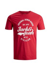 Jack & Jones JACK & JONES, Herren T-Shirt, Rot / Weiß