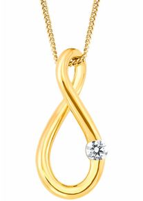 Amor, Damen Kette mit Anhänger 'Unendlichkeitsschleife/Infinity', Gold