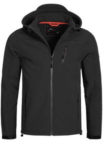 INDICODE JEANS, Herren Softshelljacke ' Jaidyn ', Schwarz