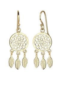 Elli, Damen Ohrringe 'Traumfänger', Gold