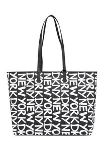 DKNY, Damen Taschen 'BRAYDEN-LG RVSBLE TOTE', Schwarz / Weiß