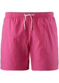 Maui Wowie, Herren Badeshorts, Dunkelpink / Wei&szlig;