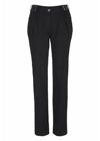 Laura Scott, Damen Bundfaltenhose, Schwarz
