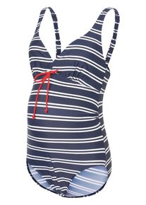 MAMALICIOUS, Damen Badeanzug, Nachtblau / Weiß