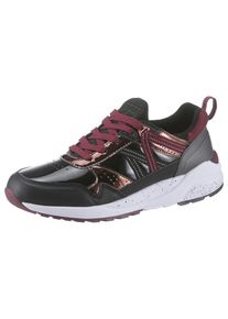 Superdry, Damen Sneaker 'Urban Street Runner', Bronze / Weinrot / Schwarz