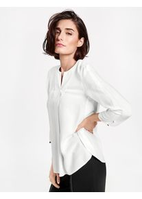 Gerry Weber, Damen Bluse mit Zierknöpfen, Naturweiß
