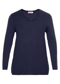 sheego Casual, Damen Pullover, Marine