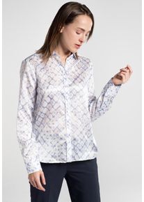 Eterna, Damen Bluse, Hellblau / Weiß