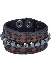 Campomaggi, Damen Armband, Dunkelbraun / Silber