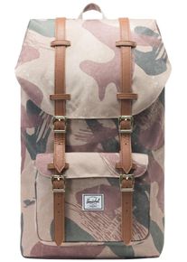 HERSCHEL, Damen Rucksack 'Little America', Cappuccino / Grasgrün / Pastellrot