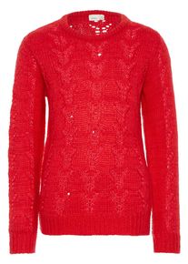 name it, M&auml;dchen Strick Pullover, Rot