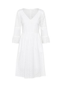 BOSS, Damen Kleid 'Abroidita', Weiß