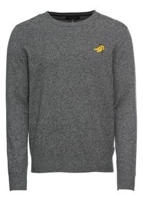 Banana Republic, Herren Pullover 'BANANA CREW', Dunkelgrau