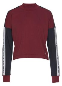 adidas Performance, Damen Sweatshirt 'Solid', Bordeaux / Schwarz / Weiß