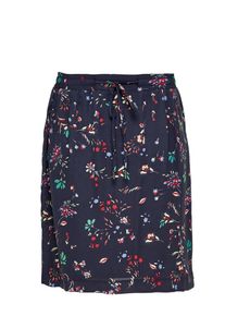 s.Oliver RED LABEL, Damen Fließender Blu-Rock, Navy / Hellblau / Hellgrün / Rot