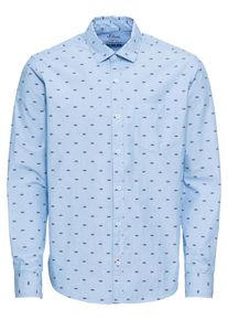 s.Oliver RED LABEL, Herren Hemd, Hellblau / Rot