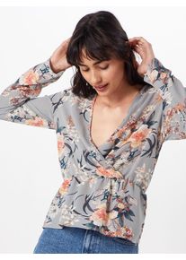 boohoo, Damen Bluse, Grau / Wei&szlig;