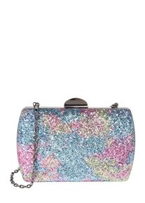 Mascara, Damen Clutch, Blau / Rosa