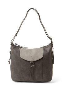 Tom Tailor, Damen Hobo-Tasche 'Charlee', Grau / Dunkelgrau