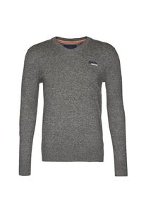 Superdry, Herren Pullover mit Kaschmir-Anteil, Graumeliert