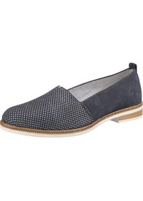 Remonte, Damen Ballerinas, Taubenblau / Weiß