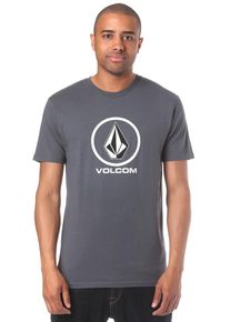 Volcom, Herren Crisp Stone Basic T-Shirt, Blue Denim