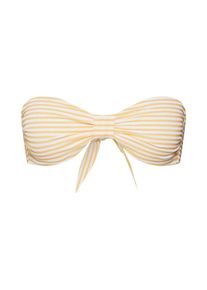 ABOUT YOU, Damen Bikini Top 'Jolina', Gelb / Weiß