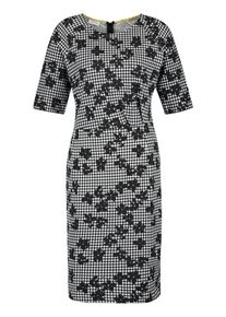 Gerry Weber, Damen Kleid Gewirke mit Mustermix, Schwarz / Weiß
