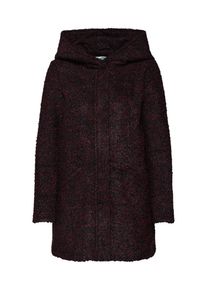 Jacqueline de Yong, Damen Mantel 'JDYDEMEA HOOD BOUCLE JACKET', Bordeaux