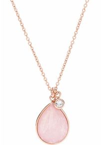 Fossil, Damen Kette mit Anhänger 'Tropfen, ICONIC, JF02840791', Rosegold