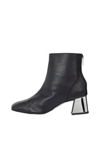 Bianco, Damen Ankle Boots, Schwarz / Silber