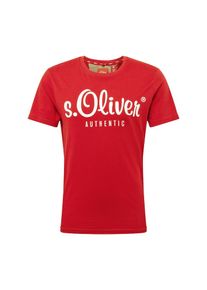 s.Oliver RED LABEL, Herren T-Shirt, Rot / Weiß