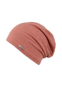Chillouts, Damen Beanie 'Pittsburgh', Grau / Rot
