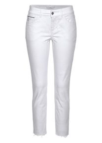 MAC, Damen Jeans 'Fringes', White Denim