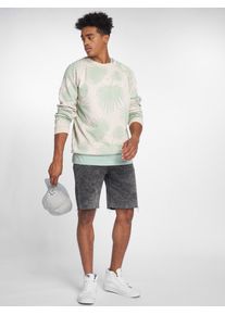 Just Rhyse, Herren Pullover 'Chito' mit Blätter-Muster, Beige