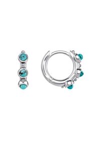 Thomas Sabo, Damen Geschwärzte Creolen 'Türkis', Türkis / Silber