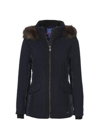 Tom Tailor, Damen Winterjacke, Ultramarinblau / Braun / Schwarz