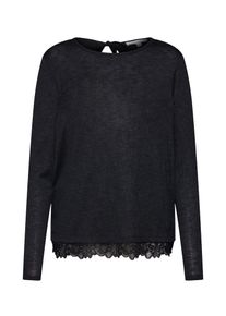 Tom Tailor Denim, Damen Shirt 'lace mix longsleeve', Graumeliert