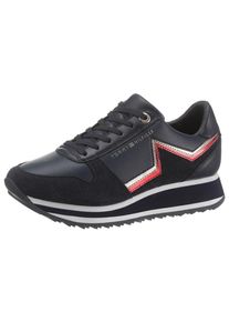 Tommy Hilfiger, Damen Sneaker, Dunkelblau / Rot / Weiß