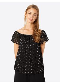 Only, Damen Shirt 'onlROSE', Schwarz / Weiß