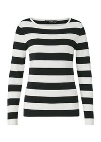 Hallhuber, Damen Pullover, Schwarz / Wei&szlig;